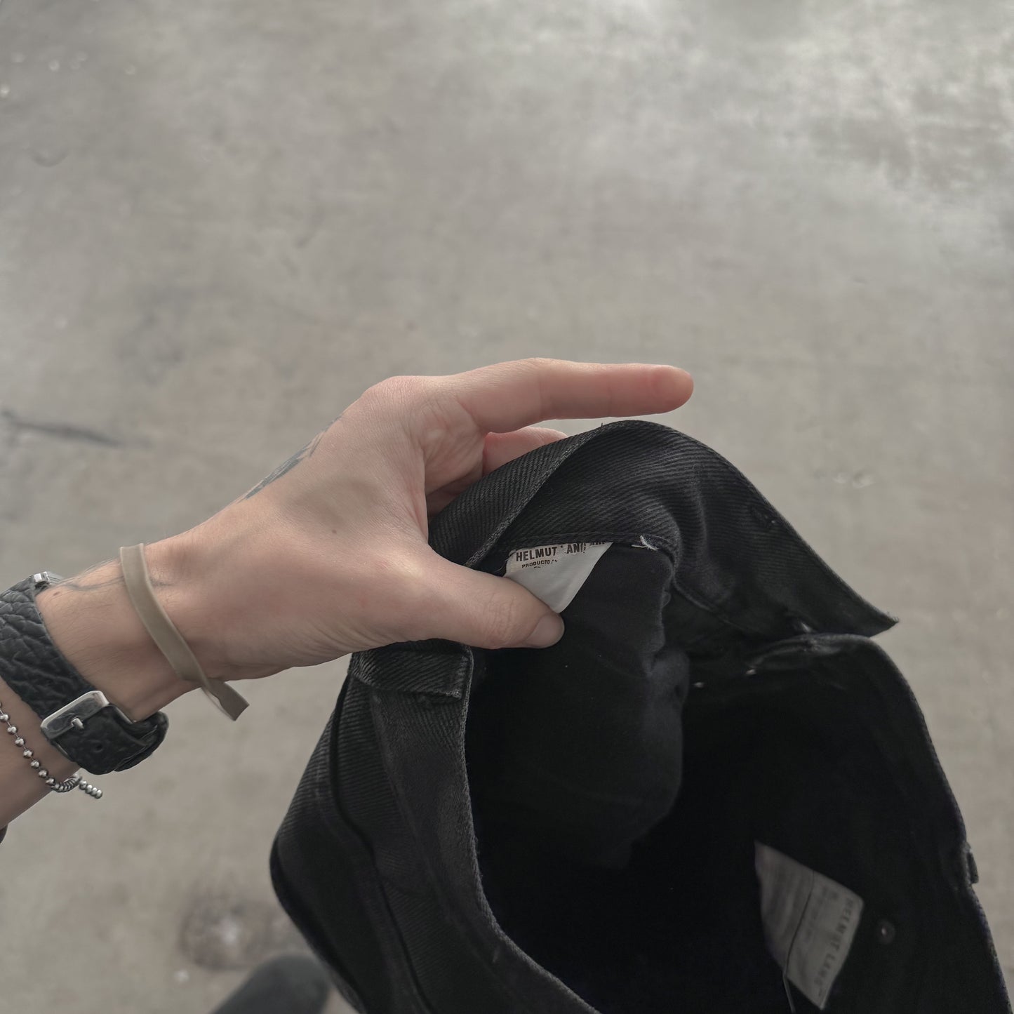 Helmut Lang 1999 Waxed Denim