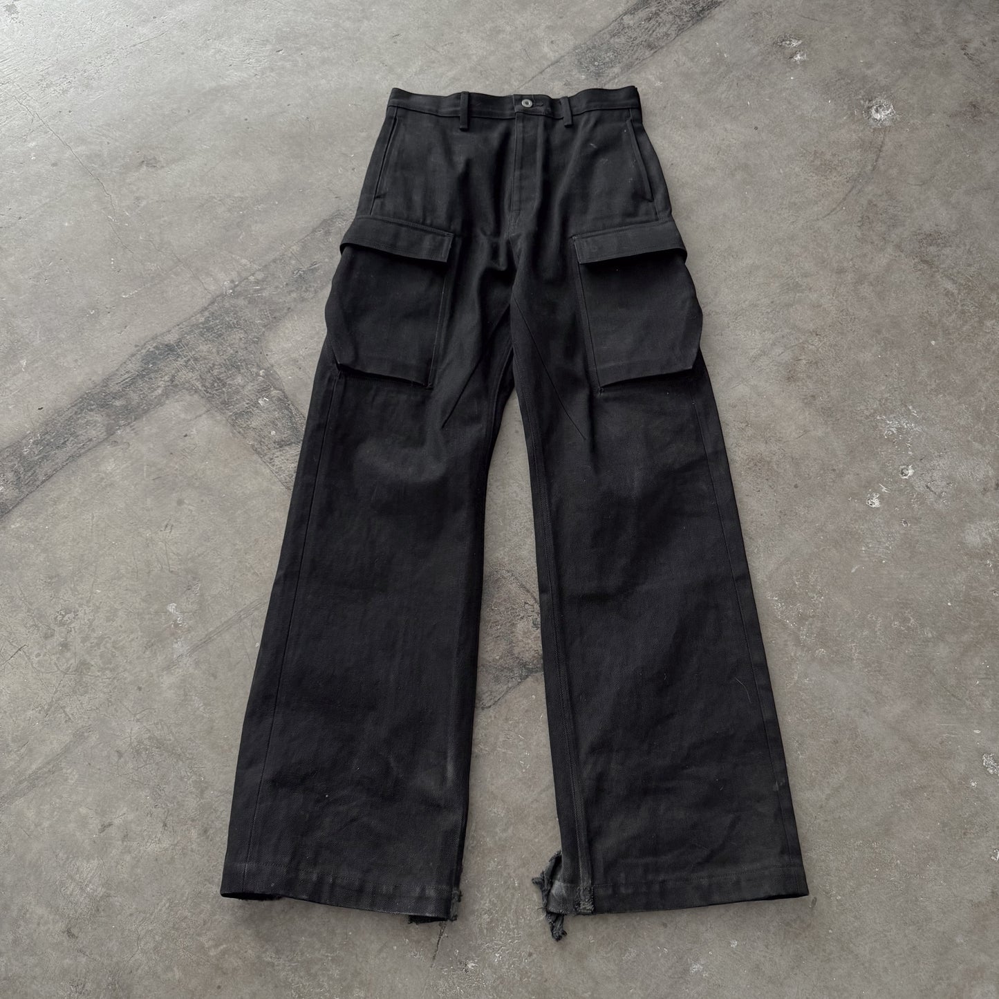 Rick Owens DRKSHDW Geth Cargos Japanese Selvedge