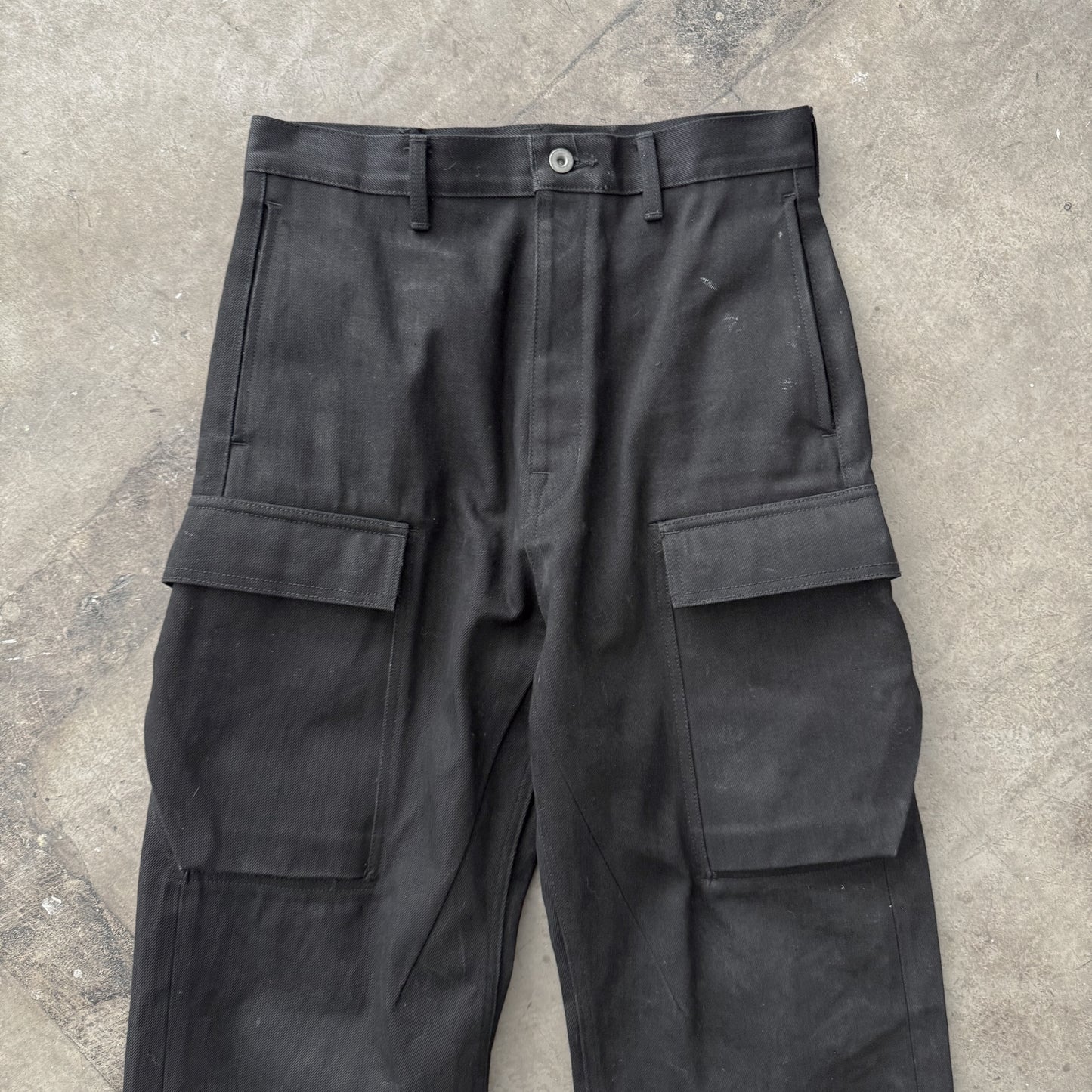 Rick Owens DRKSHDW Geth Cargos Japanese Selvedge