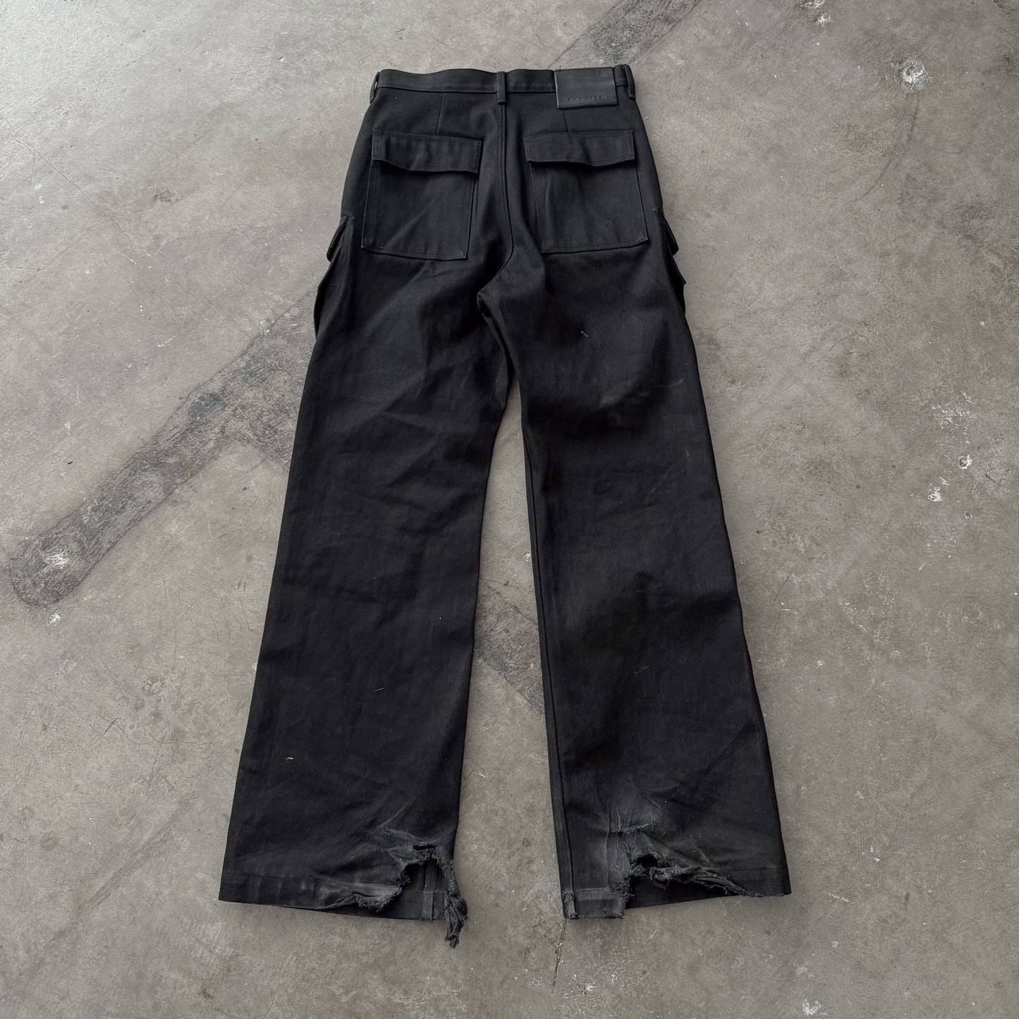 Rick Owens DRKSHDW Geth Cargos Japanese Selvedge