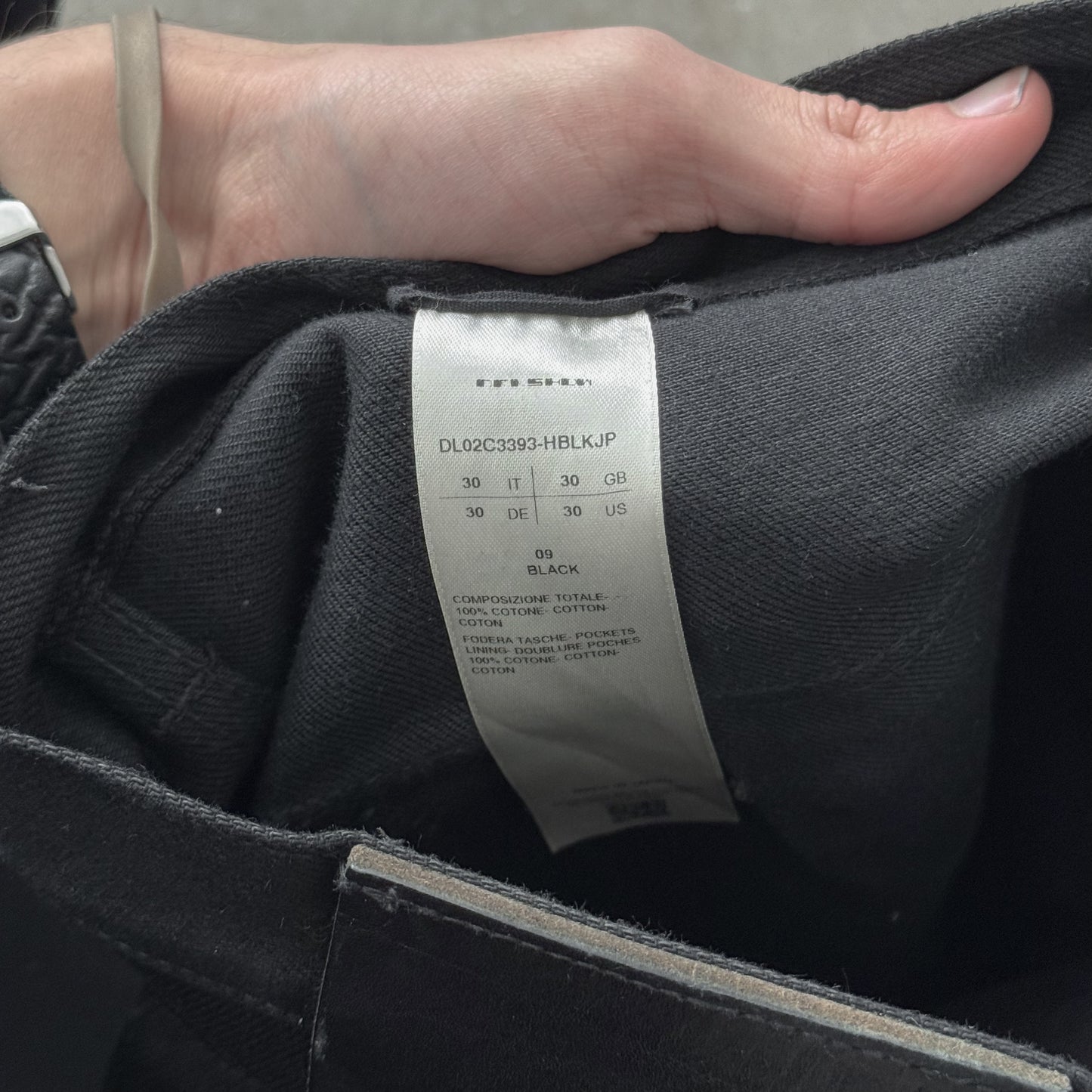 Rick Owens DRKSHDW Geth Cargos Japanese Selvedge
