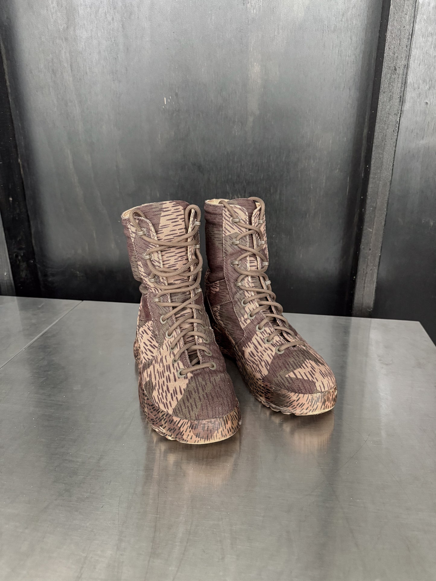 Yeezy Season 6 Splinter Camo Combat Boots