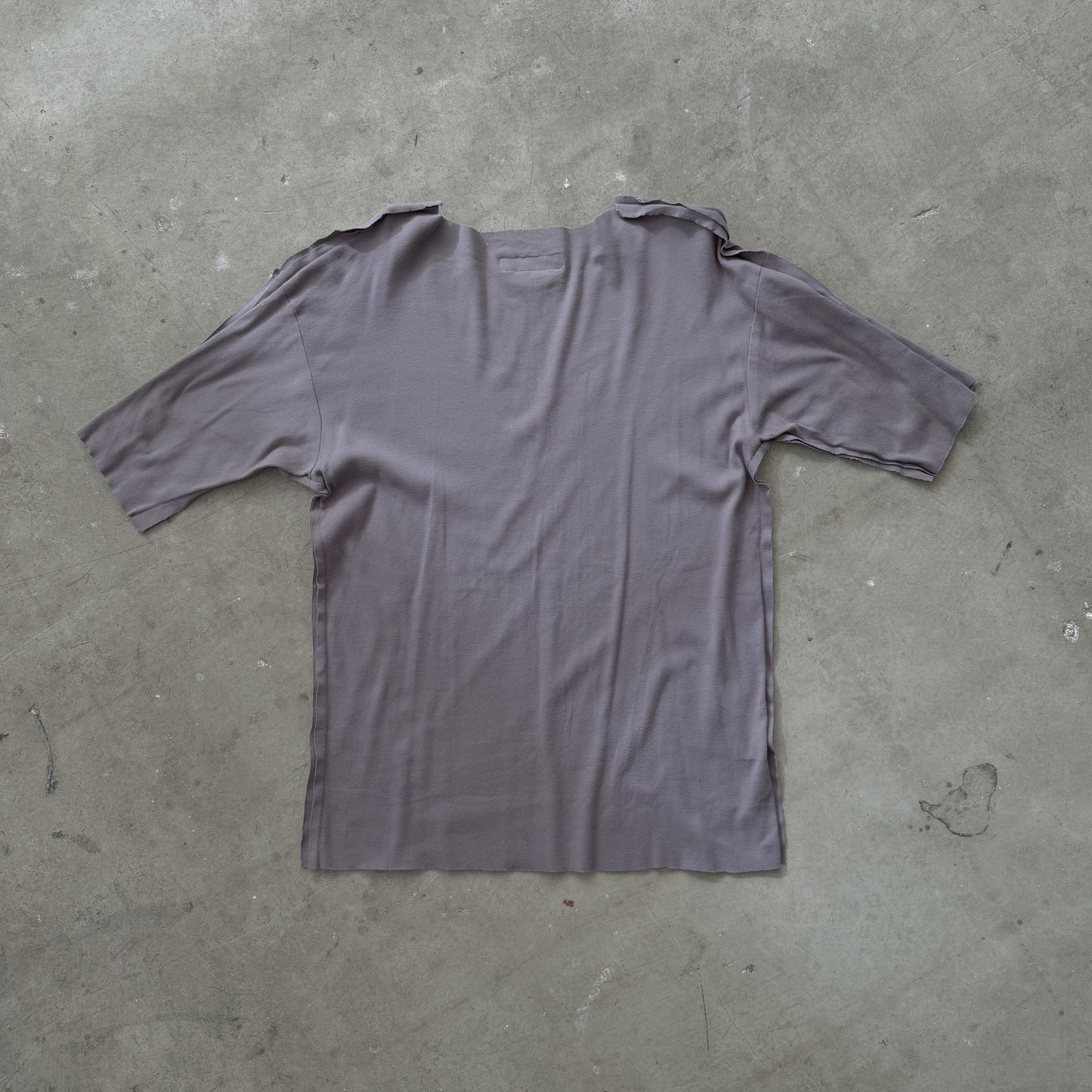 Raf Simons AW98 'Radioactivity' Raw Hem Skull Logo Tee