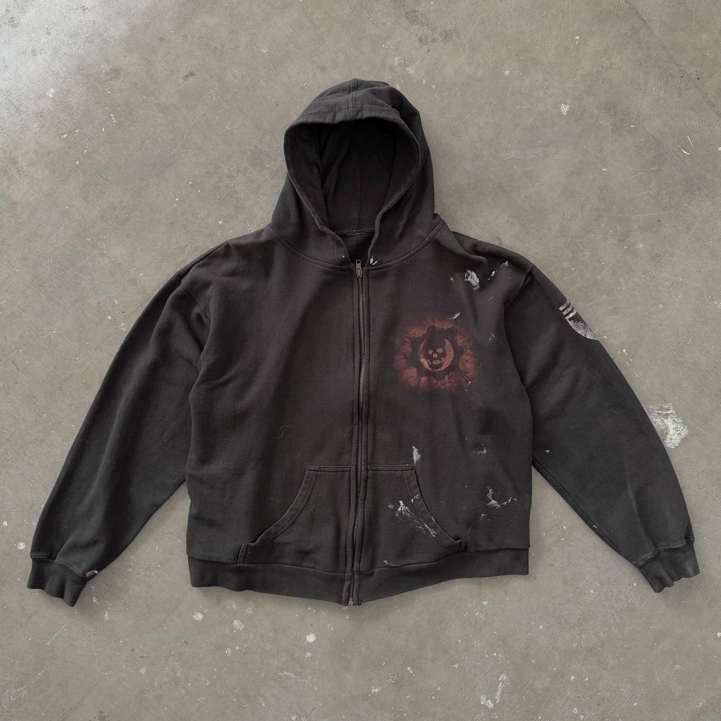 Gears of War 3 Paint Splatter Marcus Hoodie