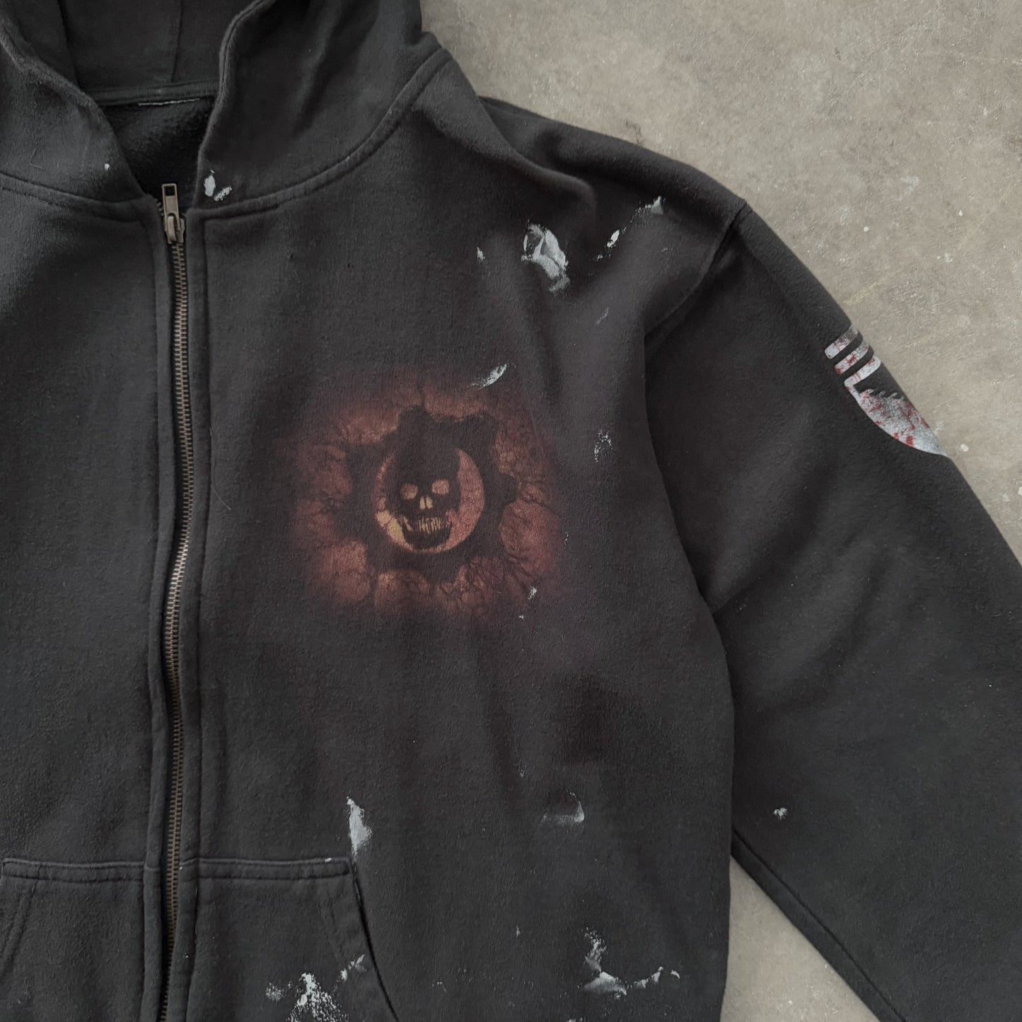 Gears of War 3 Paint Splatter Marcus Hoodie