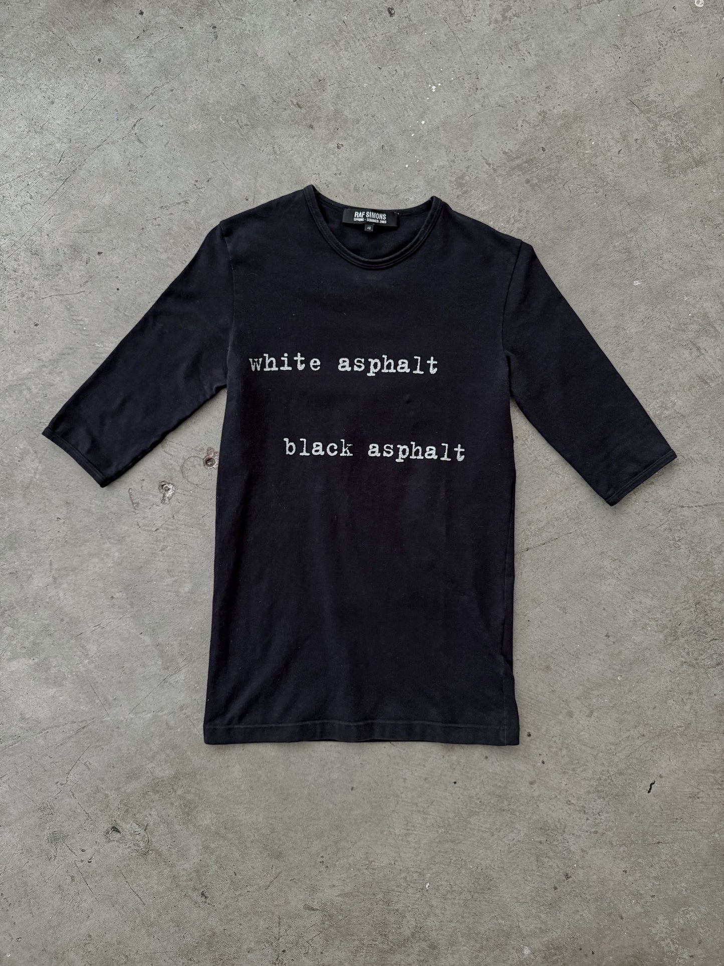 Raf Simons Consumed "White Asphalt" Tee