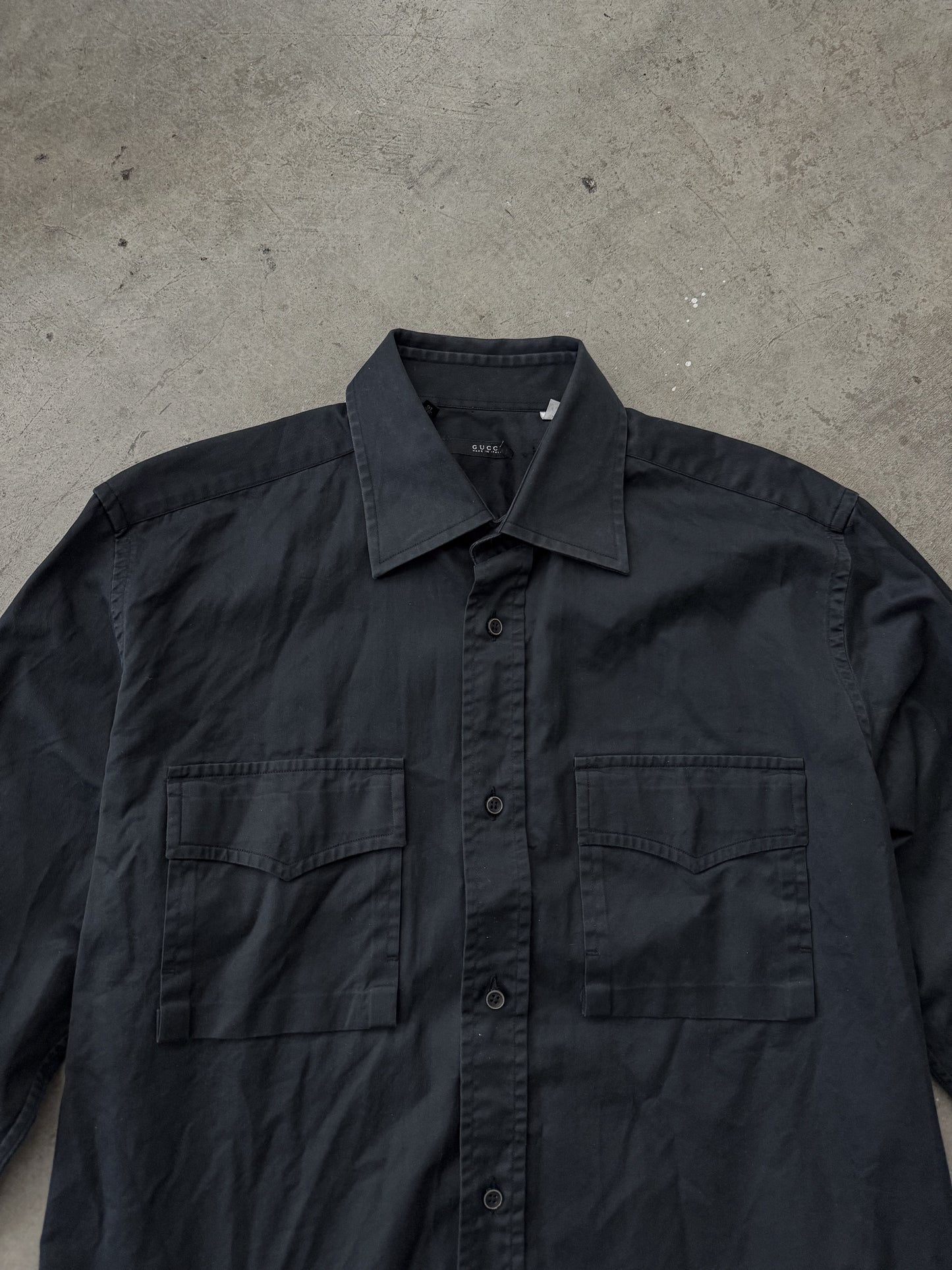 Gucci (Tom Ford era) Navy Two Pocket Shirt