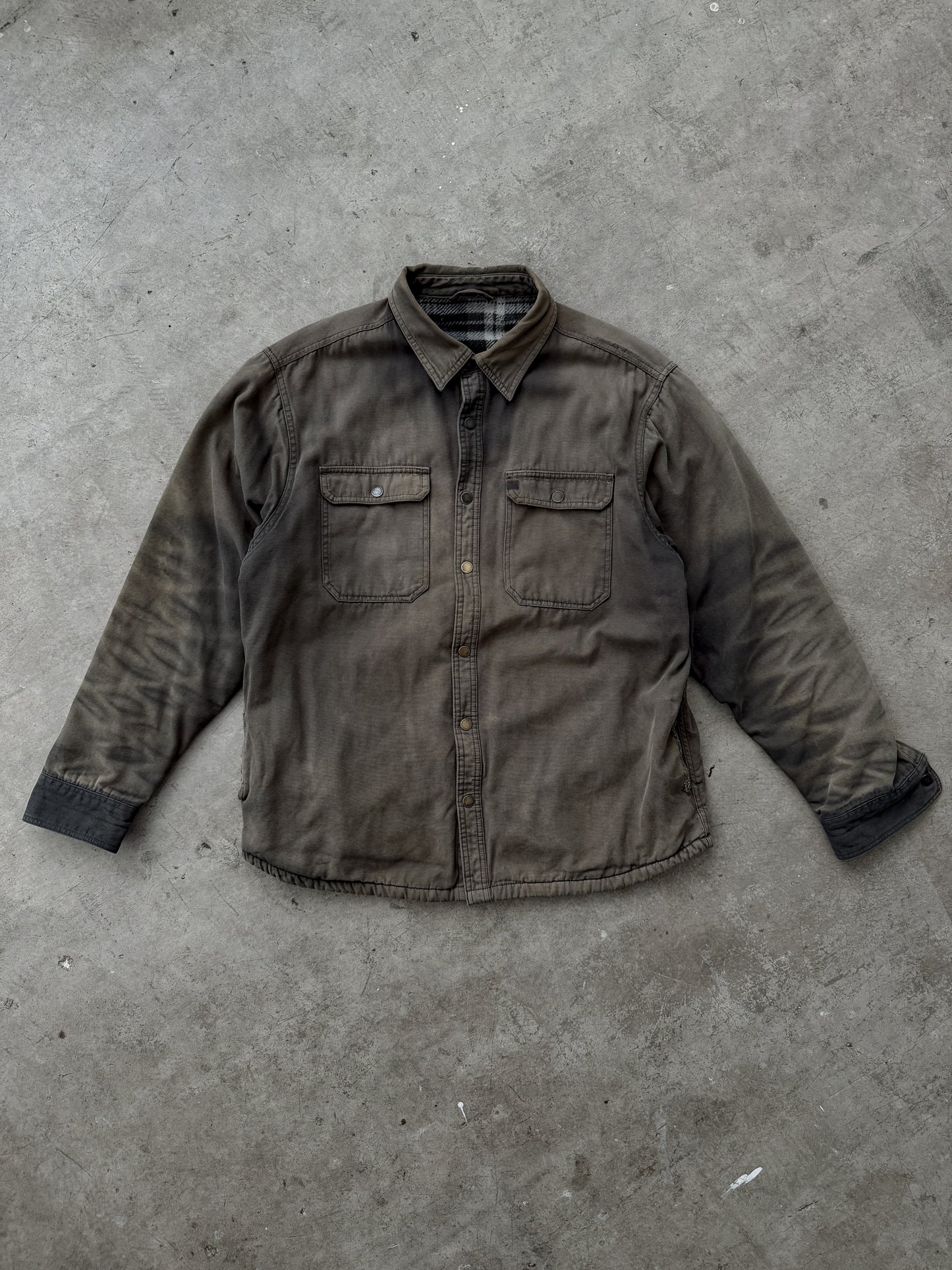 Faded Flannel Lined Shacket