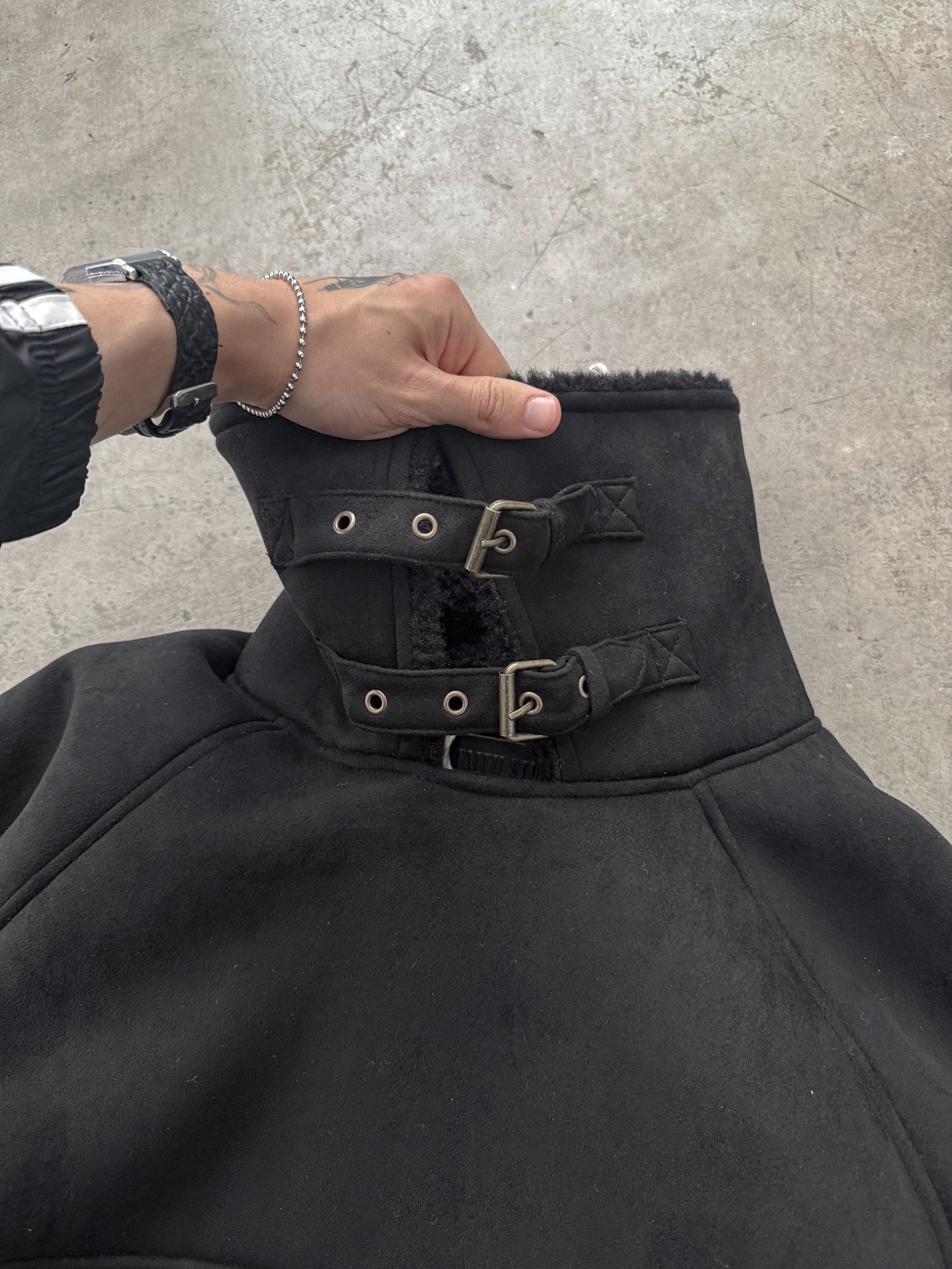 No Faith Studios Heavy Shearling Flight Hoodie