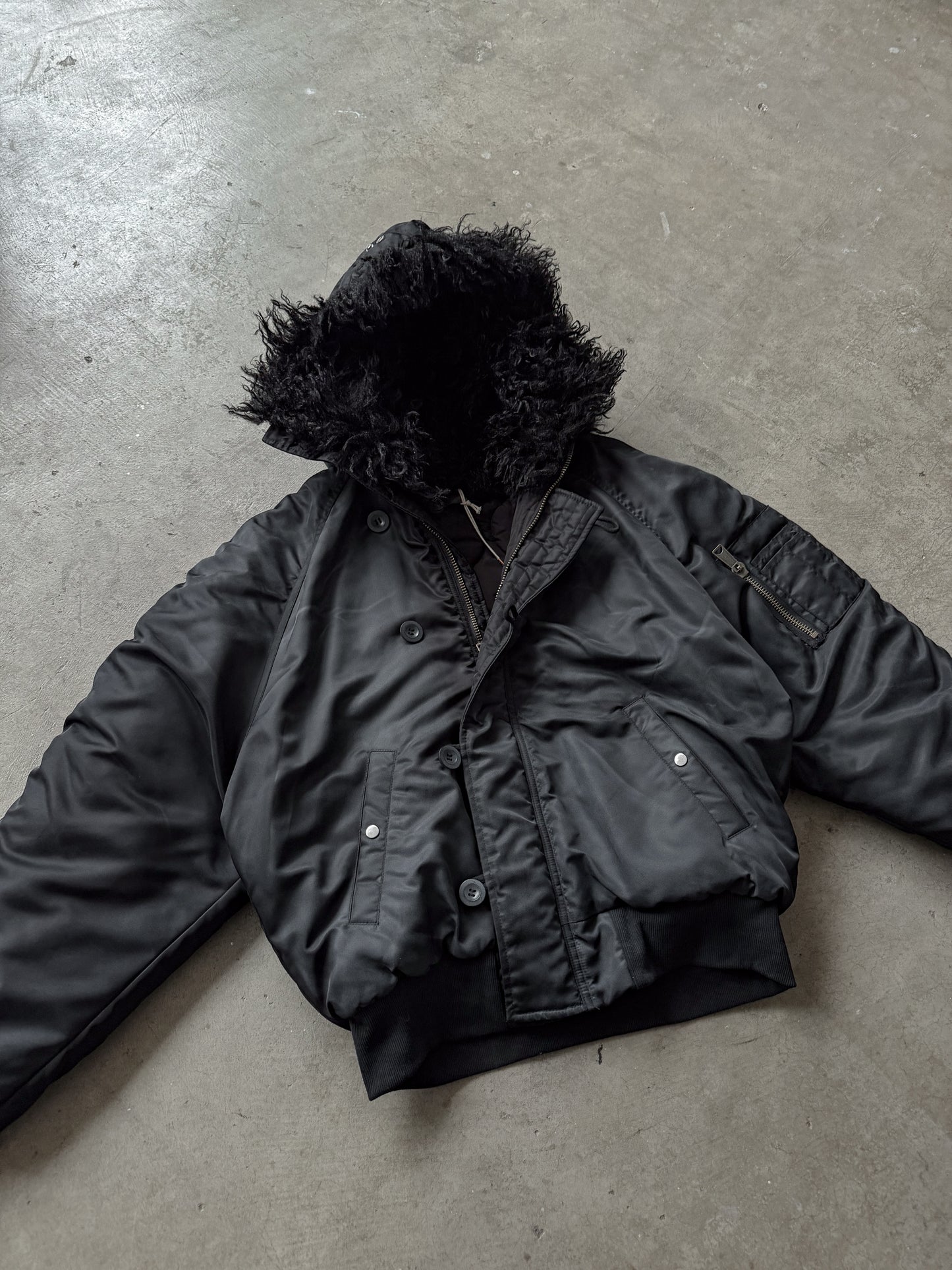 No Faith Studios Astro Fur Bomber Jacket