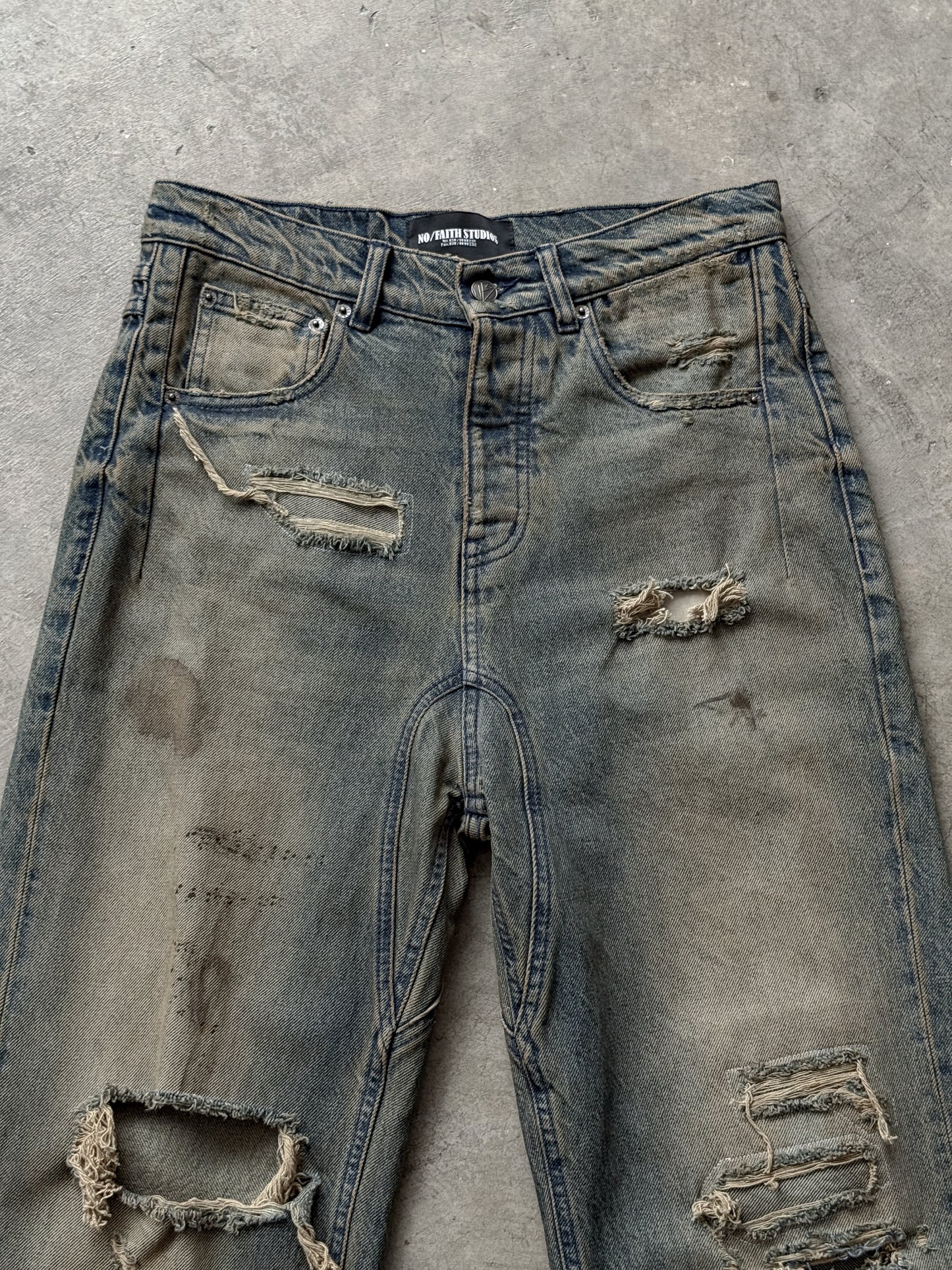No Faith Studios Italy Venice Cut Denim