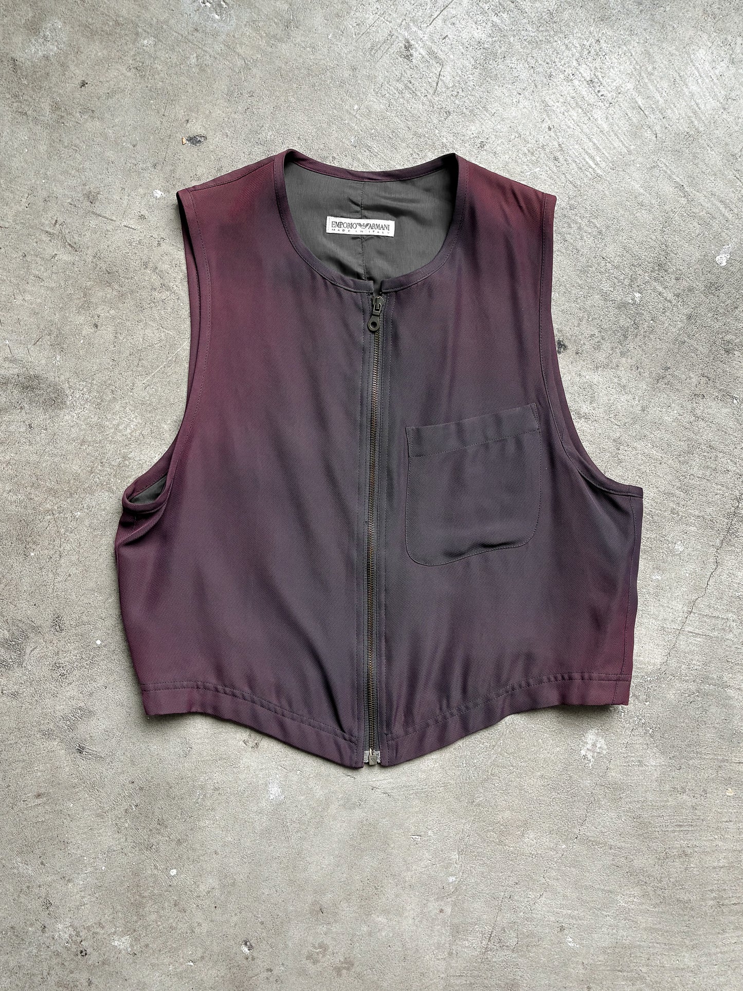 Vintage Emporio Armani Ombre Vest