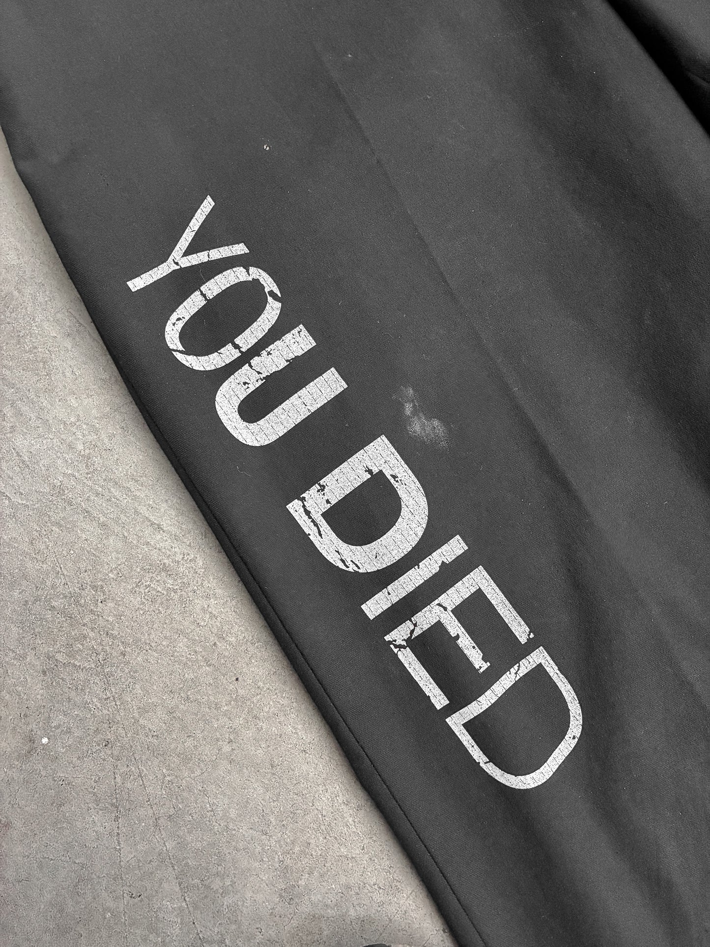 "You Died" Uniqlo Wide Leg Trousers
