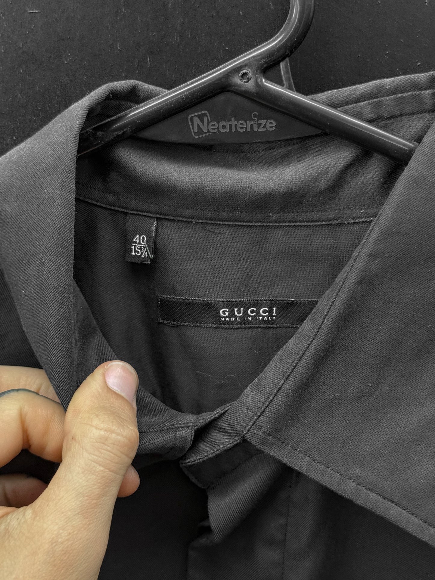 Tom Ford era Gucci Iridescent Military Shirt