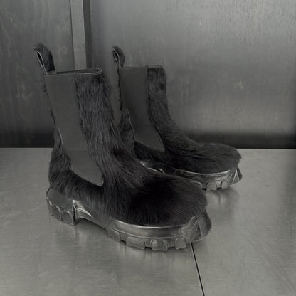 Rick Owens Longhair Bozo Beetle Boots