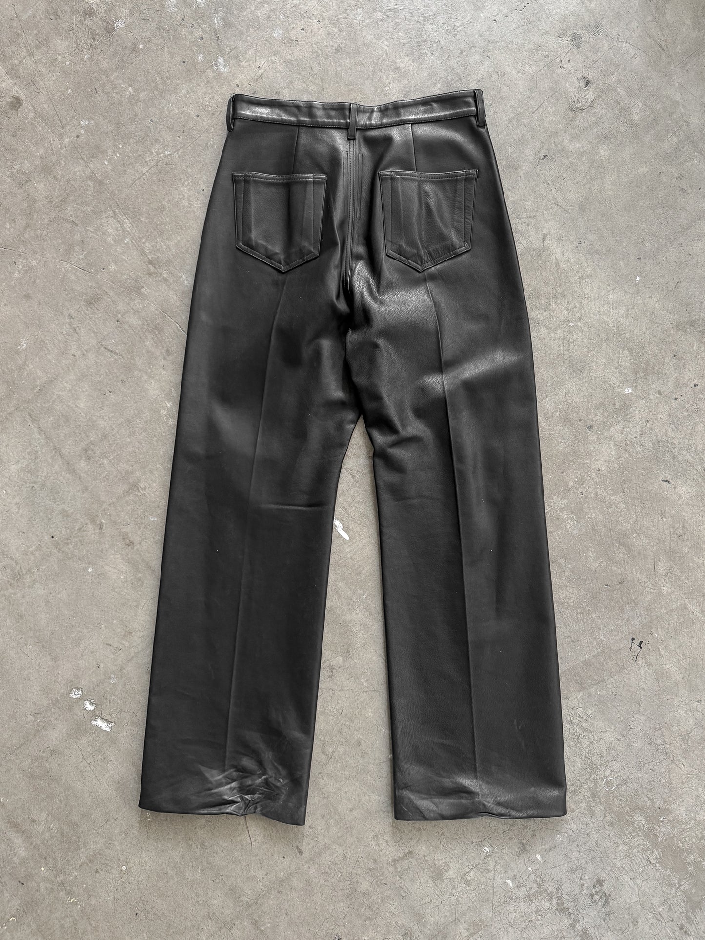 Rick Owens Leather Geth Jeans