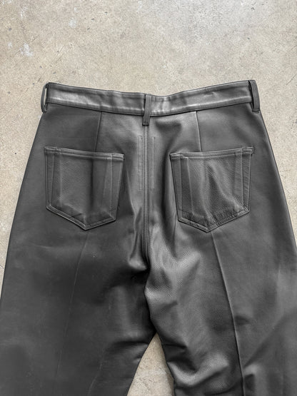 Rick Owens Leather Geth Jeans