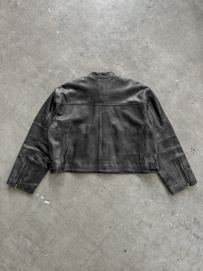 Free People Leather Bomber