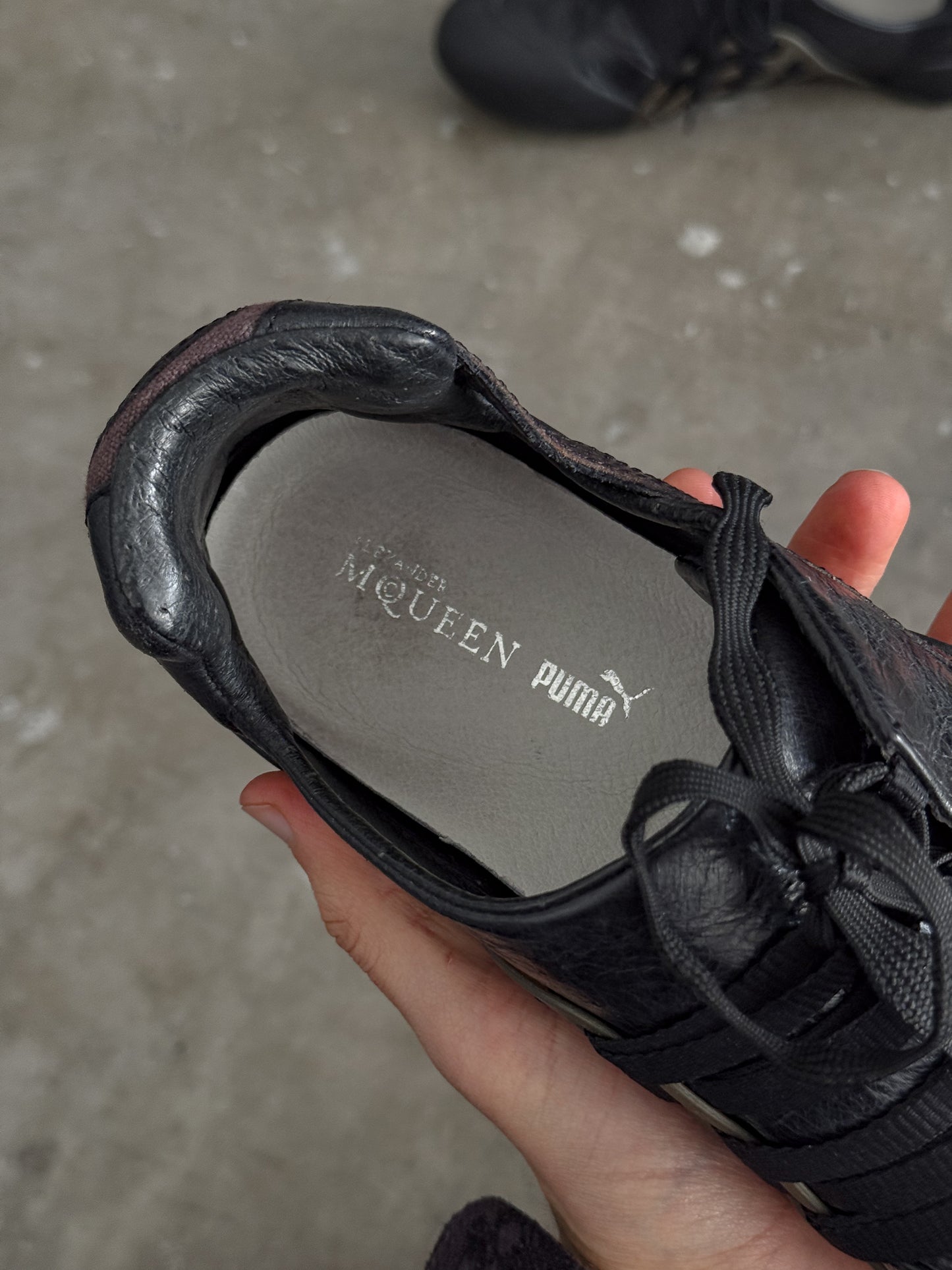 Vintage Puma x Alexander McQueen Vein Low Sneakers Black