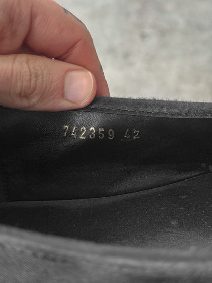 Balenciaga Leopold Distressed Ballet Flats