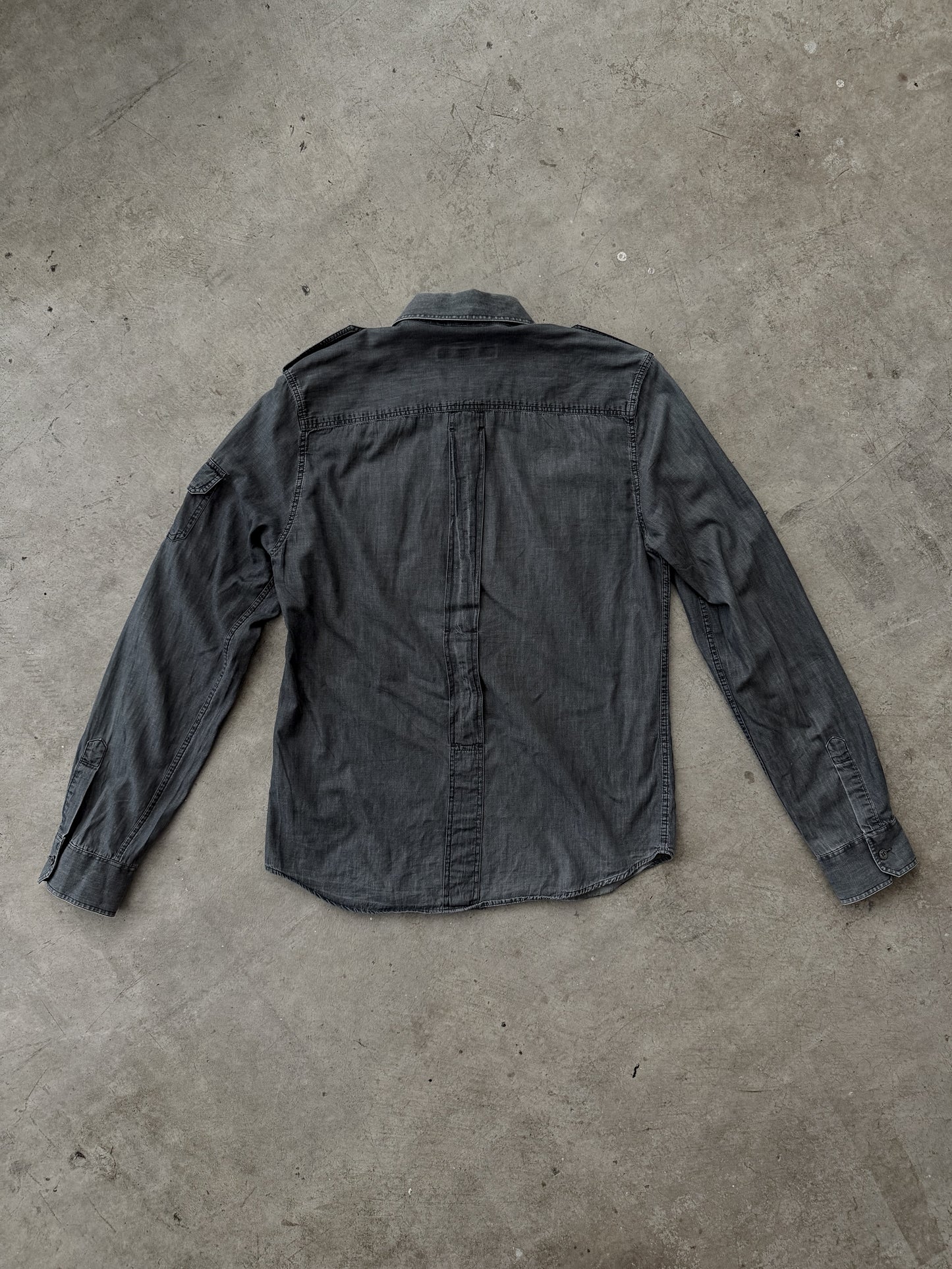 Veronique Branquinho 00's Military Denim Shirt