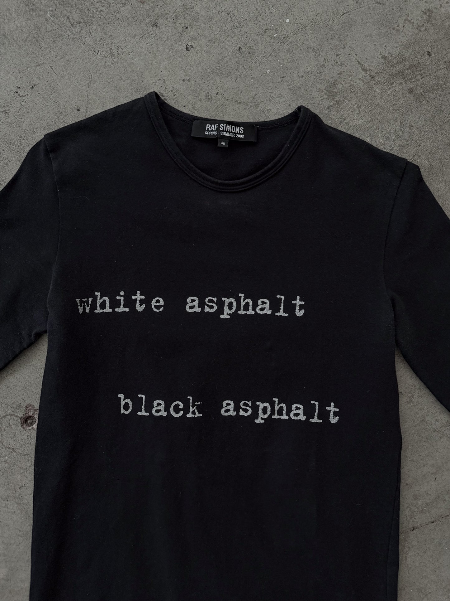 Raf Simons Consumed "White Asphalt" Tee