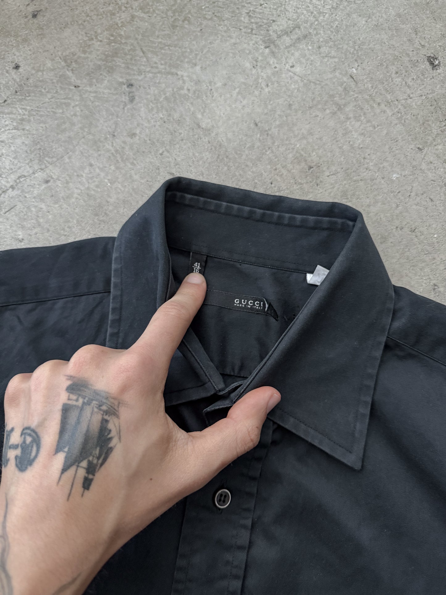 Gucci (Tom Ford era) Navy Two Pocket Shirt