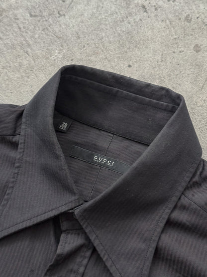 Gucci (Tom Ford era) Pinstripe Purple Shirt