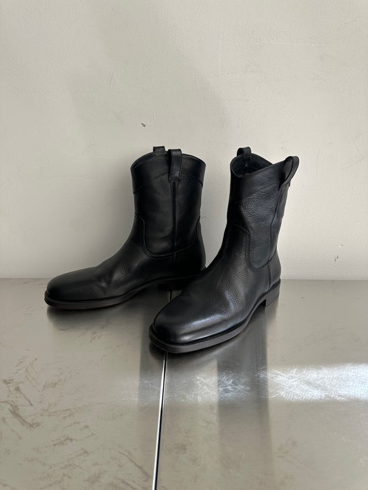 Lemaire Western Soft Grain Ankle Boots