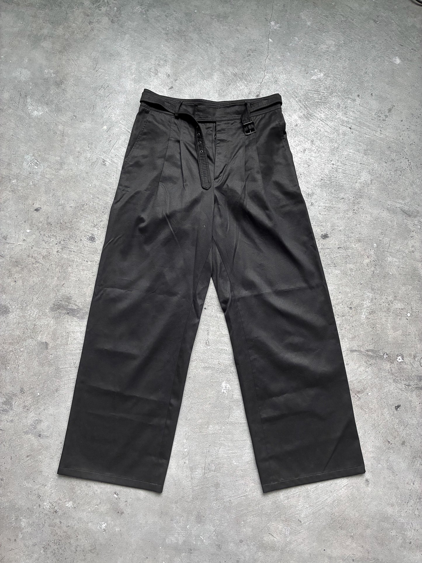 Dior Sample SS07 Safari Wide Leg Belted Trousers