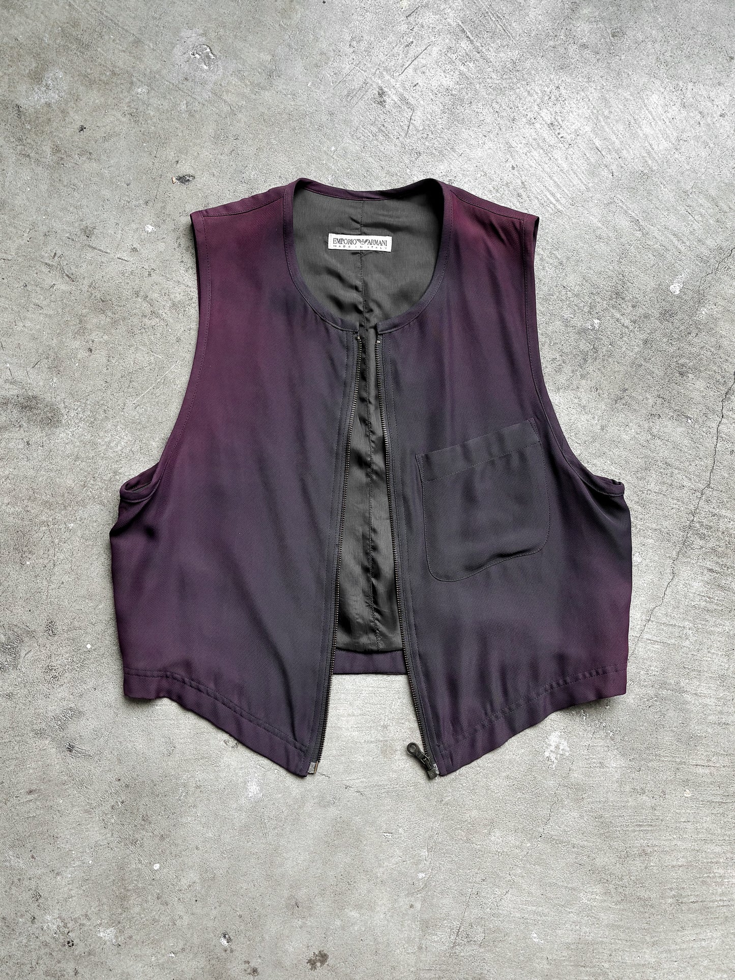 Vintage Emporio Armani Ombre Vest