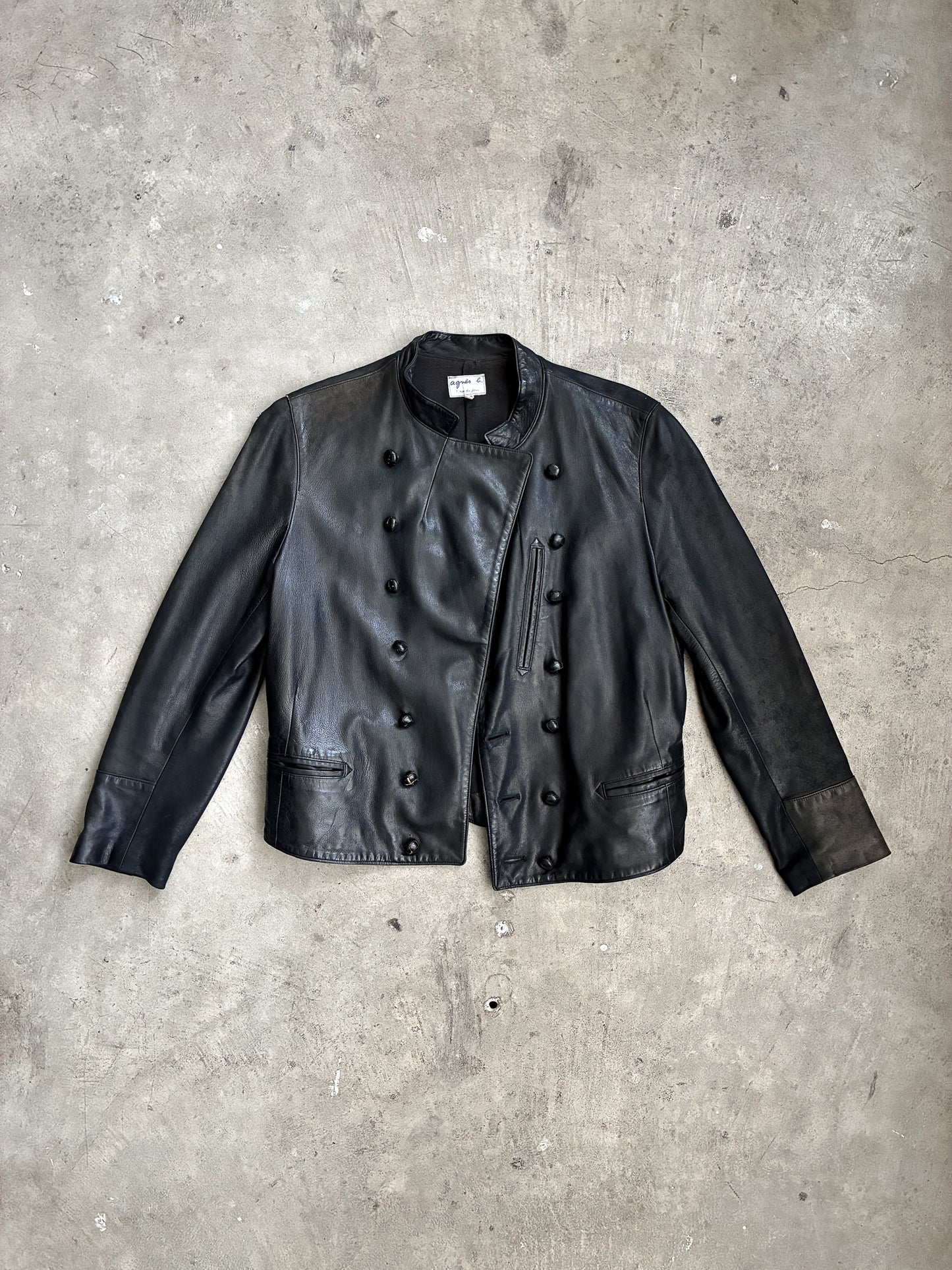 Vintage Agnes B Napolean Leather Jacket
