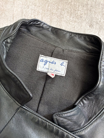 Vintage Agnes B Napolean Leather Jacket