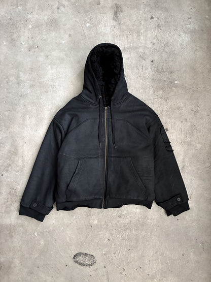 PLN Waxed Hooded Bomber