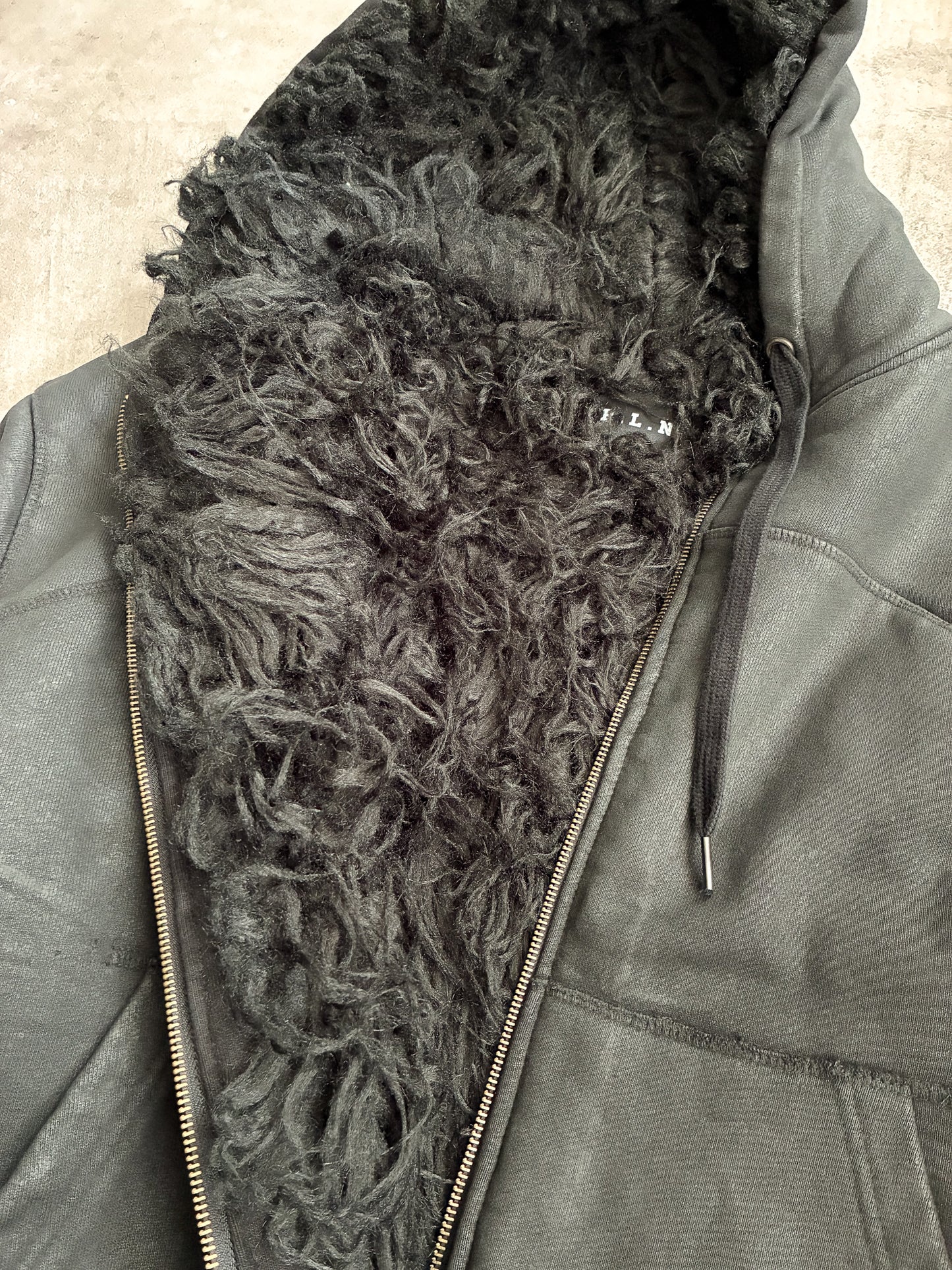PLN Waxed Hooded Bomber