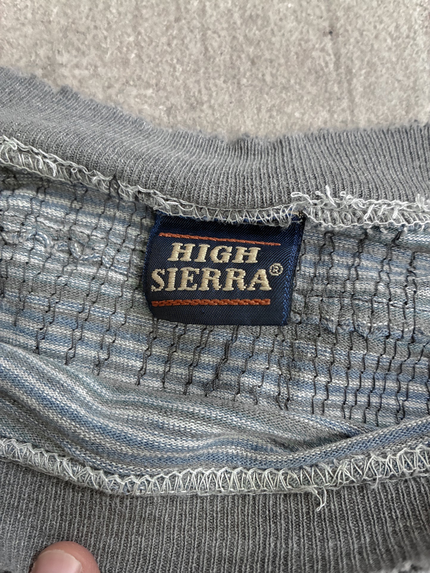 Vintage Thrashed + Repaired Striped Longsleeve