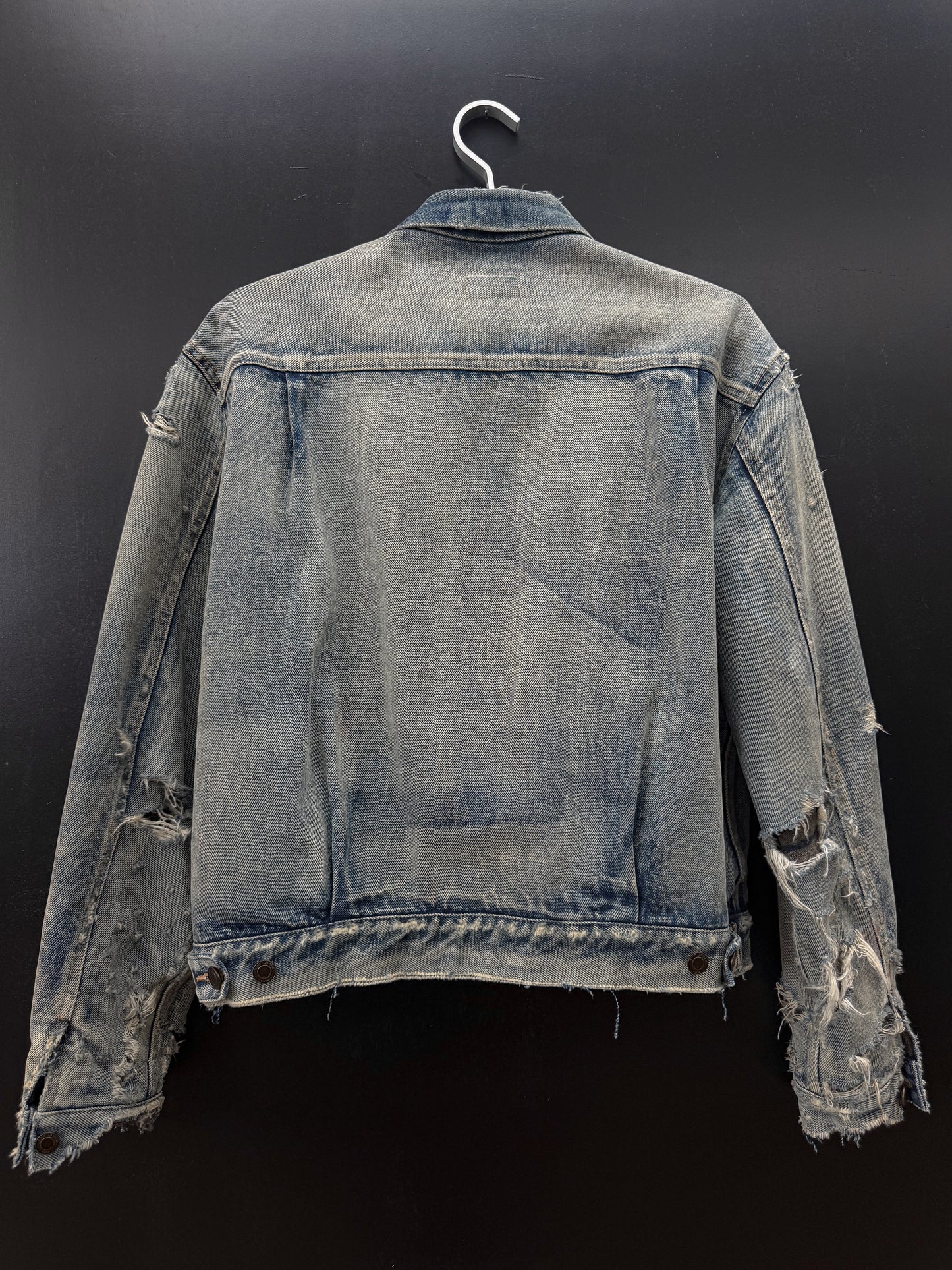 Saint Laurent Paris SS21 Made in Japan Blanket Lined Denim Jacket
