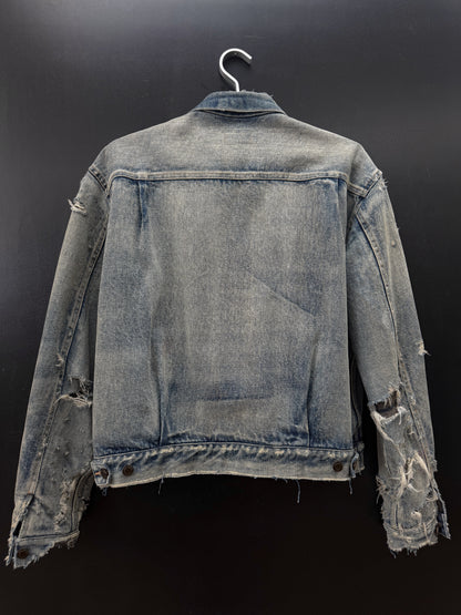 Saint Laurent Paris SS21 Made in Japan Blanket Lined Denim Jacket