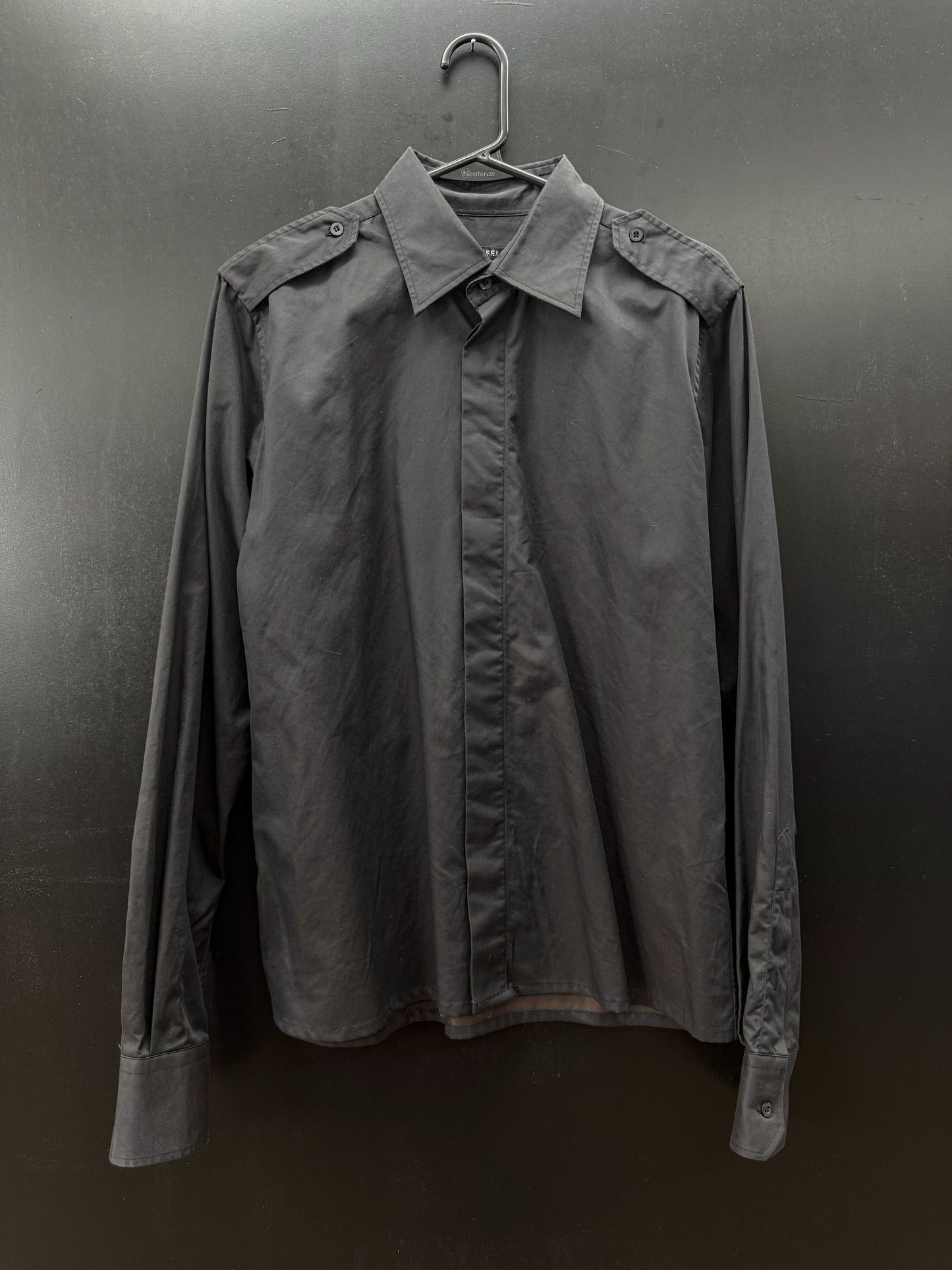 Tom Ford era Gucci Iridescent Military Shirt