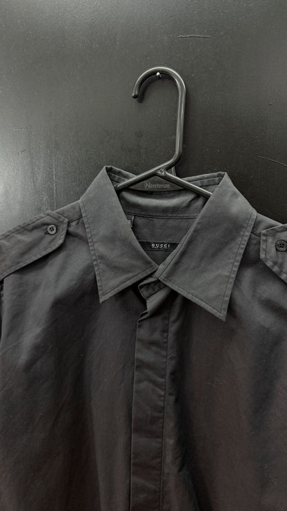Tom Ford era Gucci Iridescent Military Shirt