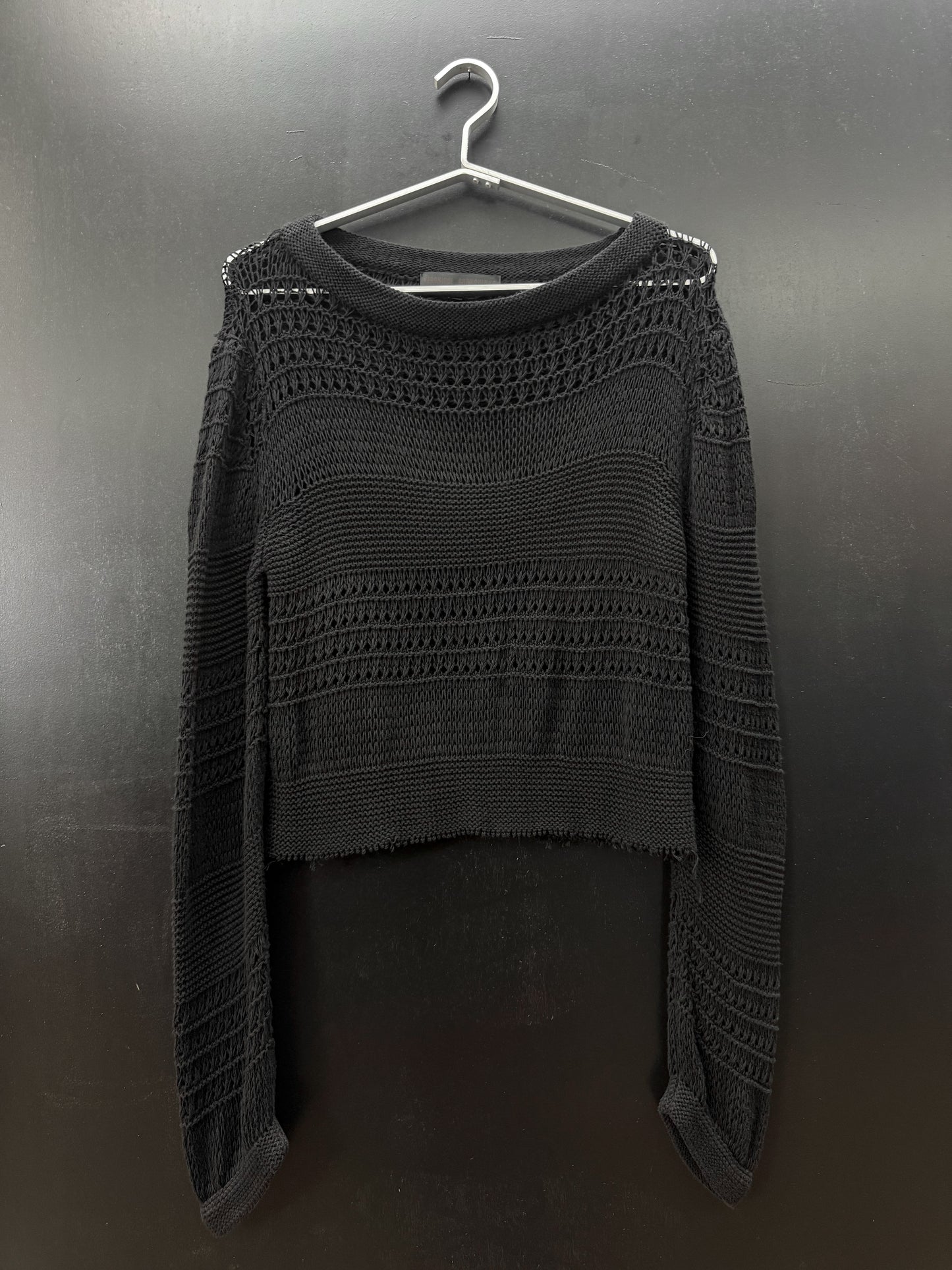 Veronique Branquinho SS08 Cropped Knitted Distressed Sweater