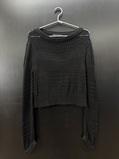 Veronique Branquinho SS08 Cropped Knitted Distressed Sweater