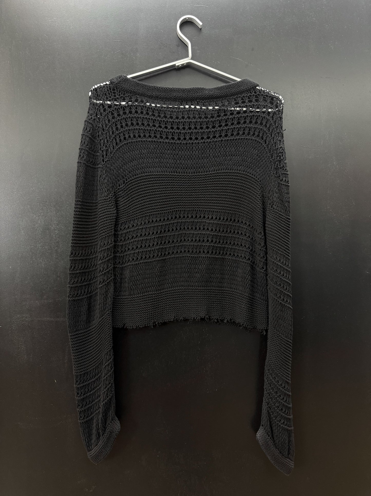 Veronique Branquinho SS08 Cropped Knitted Distressed Sweater