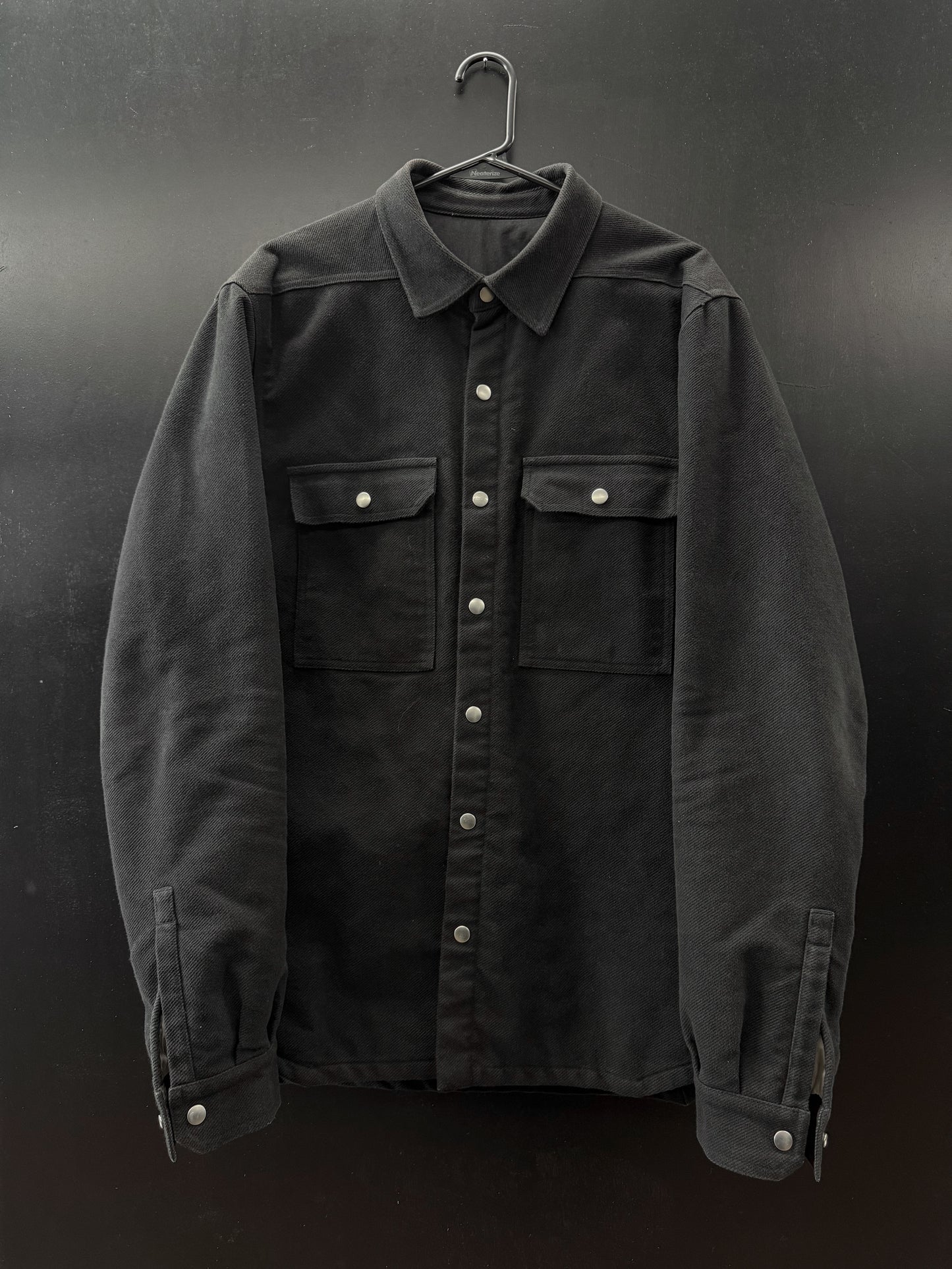 Rick Owens FW23 Luxor Brushed Twill Padded Shacket