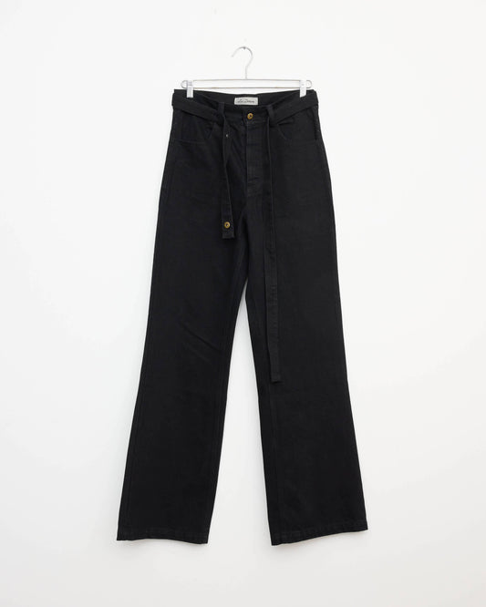 Lac Demure Black Belted Jeans